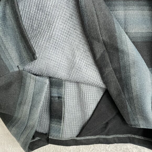 NEW Quiksilver Men's L Hooded Button-Up Flannel Shirt Jacket - Picture 10 of 11